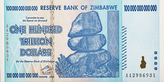 Zimbabwe banknote